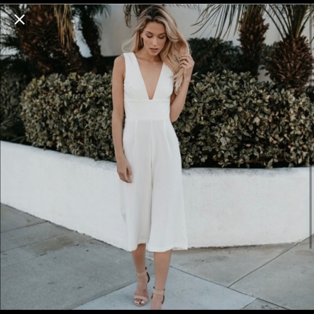 Vici white jumpsuit